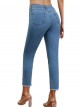 Jeans bordado tiro alto azul (36-46)
