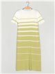 Striped knit dress (M/L-L/XL)