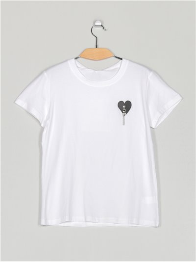 Heart t-shirt (S/M-L/XL)