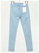 Jeans skinny tiro alto azul-claro (S-XXL)