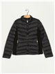 Quilted down puffer jacket black (40-46)