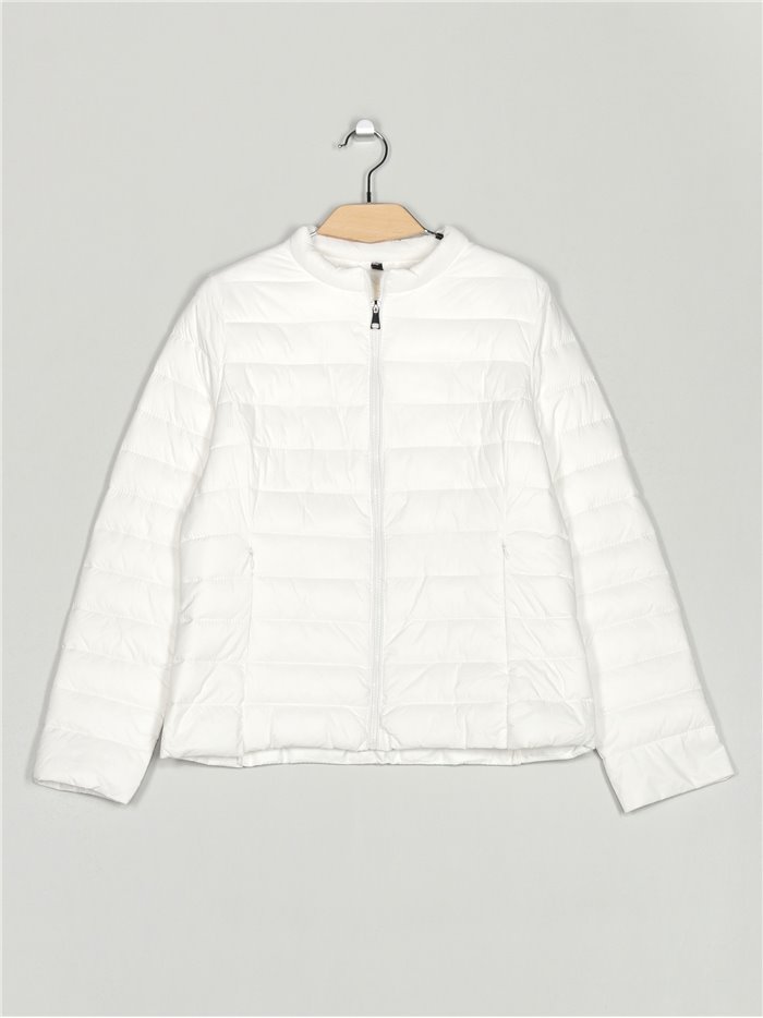 Ultra light quilted down puffer jacket white (42-50)