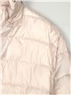 Quilted down puffer jacket with hood beige (42-50)
