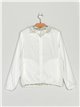 Ultra light floral bomber jacket white (M-XXL)
