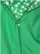 Ultra light floral bomber jacket grass-green (M-XXL)