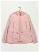 Parka water repellent with hood light-pink (42-50)