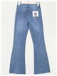 Jeans flare bordado tiro alto (XS-XL)