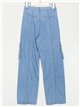 High waist straight cargo jeans (XS-XL)