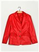 Faux leather blazer red (M-XXL)