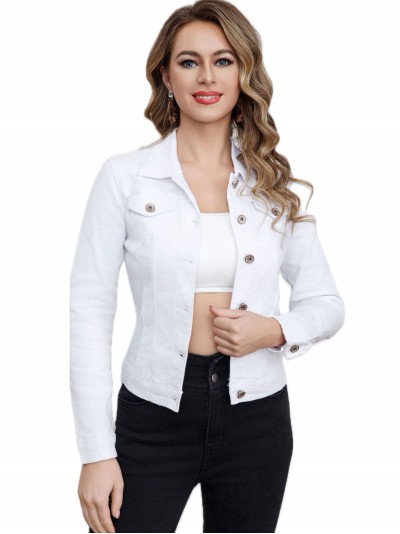 Basic denim jacket blanco (S-XXL)