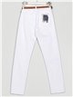 Jeans cinturón tiro alto blanco (S-XXL)