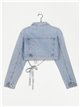Denim jacket + Bralette top azul (S-XL)