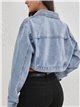 Denim jacket + Bralette top azul (S-XL)