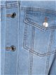 Belted denim overshirt azul (S-XXL)