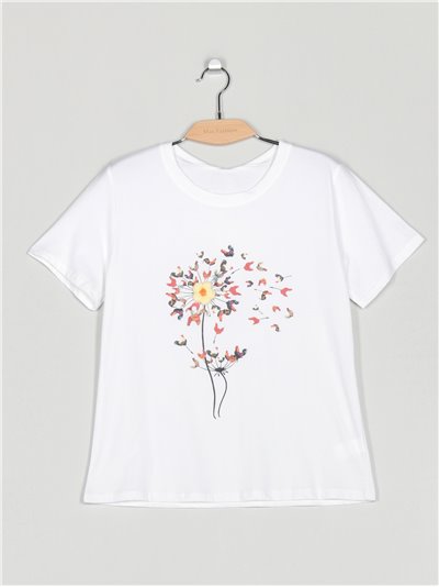 Camiseta flor (M/L-XL/XXL)