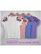 Camiseta bordada flores (42/44-46/48)
