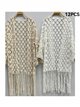 Fringed cardigan with guipure (M/L-XL/XXL)