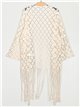Fringed cardigan with guipure (M/L-XL/XXL)