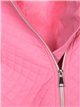 Faux leather quilted biker jacket pink (M-XXL)
