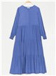 Maxi dress with ruffles azul