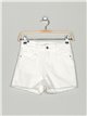 Redial frayed edge premium denim shorts blanco