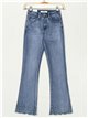 Redial premium flare jeans with rhinestone