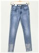 Redial premium skinny jeans with rhinestone