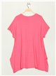 Plus size heart t-shirt pink