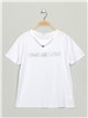 Camiseta give me love white