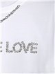 Give me love t-shirt white