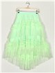 Asymmetric tulle skirt verde-claro