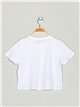Camiseta amour pedrería blanco