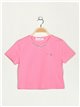 Amour t-shirt with rhinestone rosa