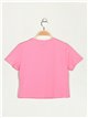 Amour t-shirt with rhinestone rosa