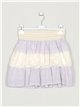 Minifalda encaje lila