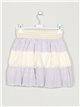 Lace mini skirt lila