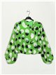 Polka dot blouse verde-manzana