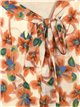 Floral blouse beis