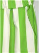 High waist striped trousers verde-manzana