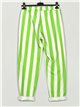Pantalón rayas tiro alto verde-manzana
