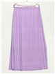Elastic skirt with belt lila