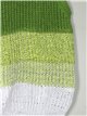 Striped knit top verde-manzana