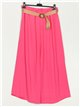 Belted palazzo trousers fucsia
