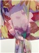 Blusa floral nudos lila
