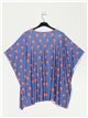 Flowing printed blouse azulon