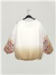 Floral blouse beis