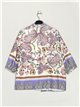 Cachemir printed blouse lila