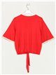 Top with knots rojo