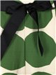 Polka dot flare trousers verde