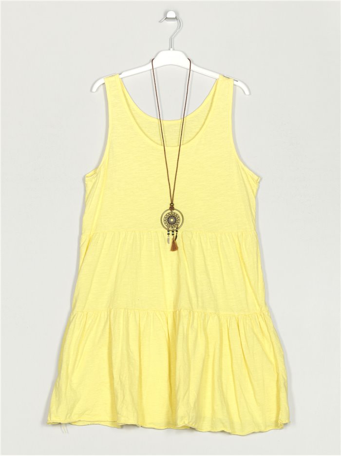 Top with ruffles amarillo